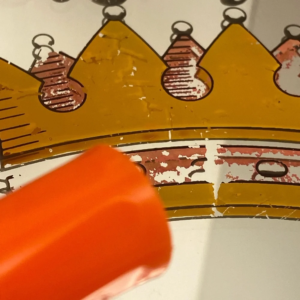 Vintage 70s Wallace Berrie Queen Carnival Mirror Its Easy To See Why I Love Ya